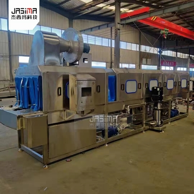 Distribution Vegetable Pallet Crate Basket Washing Drying Machine 304 Stainless Steel Turnover Plastic Crate Washing Machine
